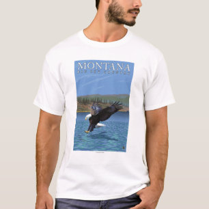 Camiseta Montana -- Cielo grande CountryDiving Eagle