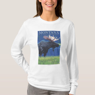 Camiseta Montana -- Cielo grande CountryMoose en claro de