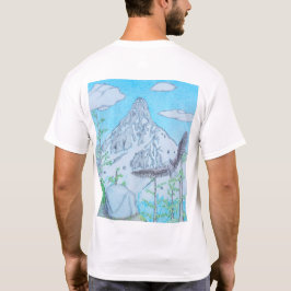 Camiseta Montaña con Cima Nevada & Águila