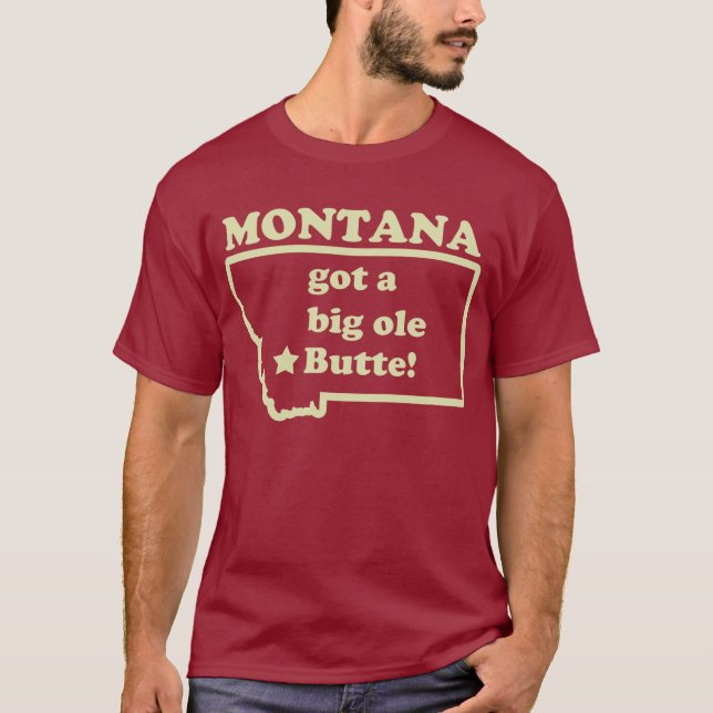 Camiseta Montana consiguió una mota (vieja) vieja grande (Anverso)