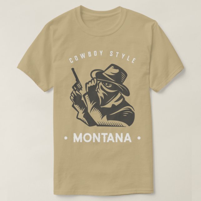 Camiseta Montana Cowboy (Diseño del anverso)