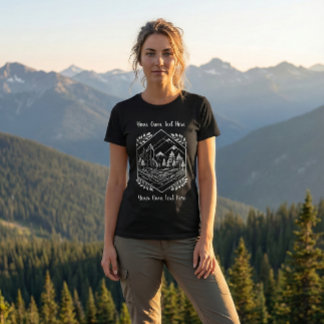 Camiseta Montaña de Aventura Hexágono Naturaleza Tu Texto
