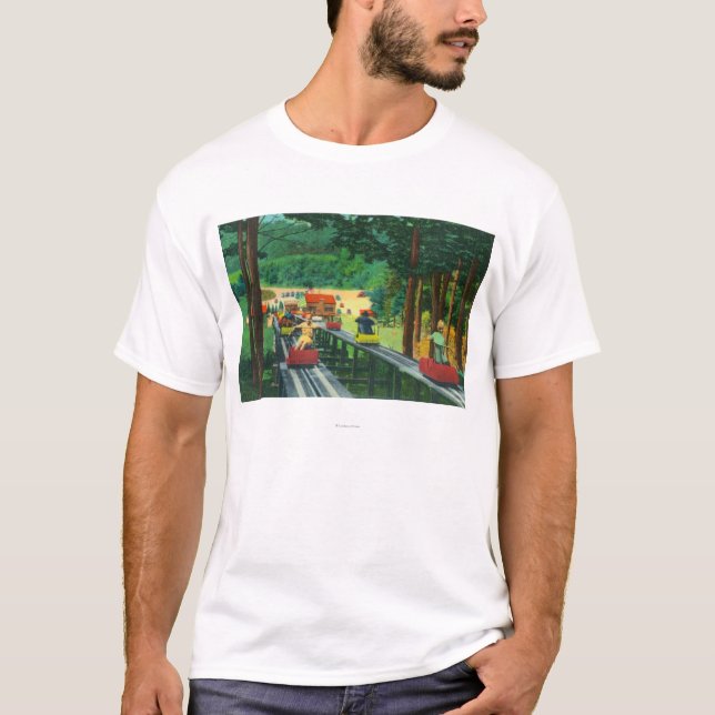 Camiseta Montaña de Cranmore Esquí-Móvil en verano (Anverso)