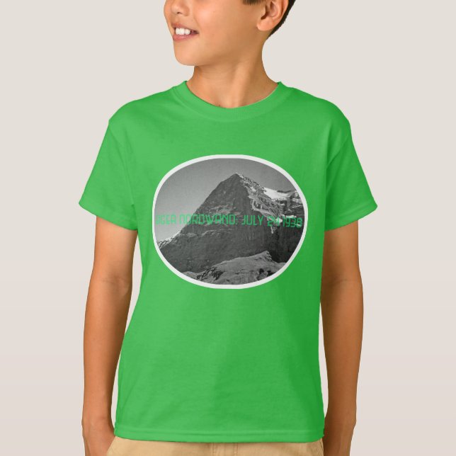 Camiseta Montaña de Eiger de la cara norte de la subida (Anverso)