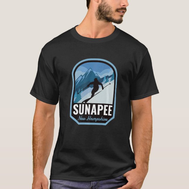 Camiseta Montaña de esquí Sunapee New Hampshire (Anverso)