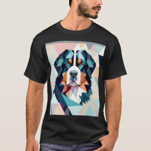 Camiseta Montaña de estilo geométrico multicolorizado