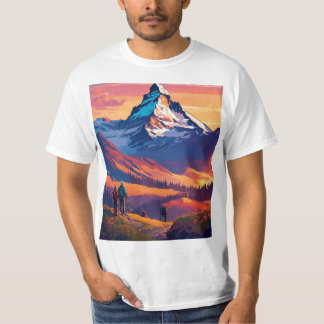 Camiseta Montaña de los Alpes, Matterhorn