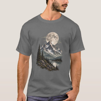 Camiseta Montaña de Luna Llena Salvaje