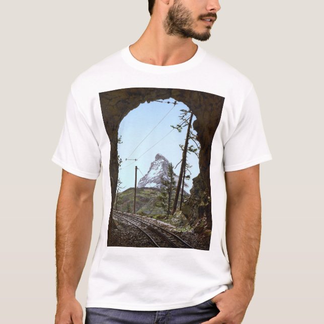 Camiseta Montaña de matterhorn en los Alpes suizos (Anverso)