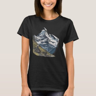 Camiseta Montaña de Matterhorn en los Alpes suizos