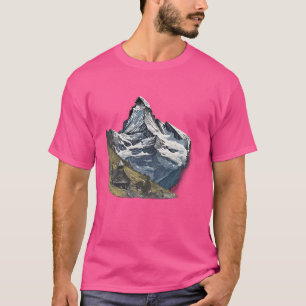 Camiseta Montaña de Matterhorn en los Alpes suizos