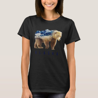 Camiseta Montaña de nieve animal salvaje de oso 18 de octub