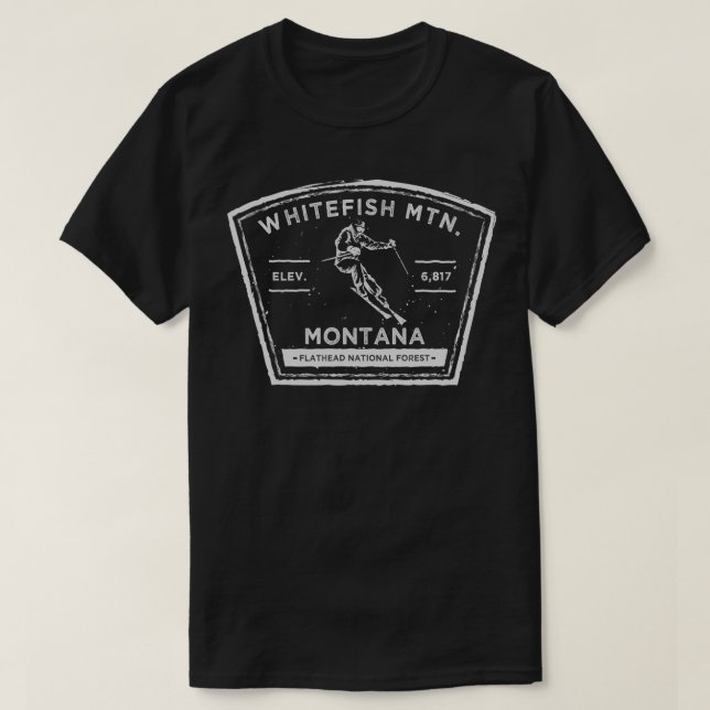 Camiseta Montaña de pecera Montana Nieve (Diseño del anverso)
