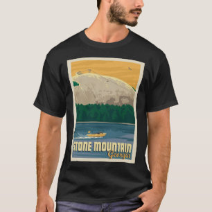 Camiseta Montaña de piedra - Metalizado impresión en Georgi