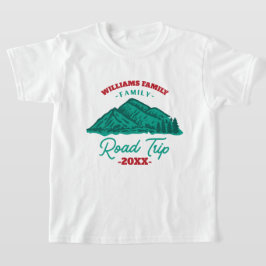 Camiseta Montaña de viaje por carretera de Reunión de Famil