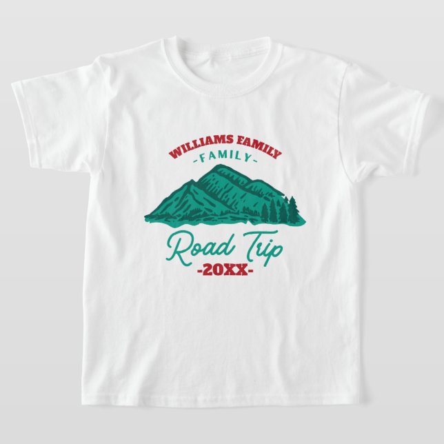 Camiseta Montaña de viaje por carretera de Reunión de Famil (Distribución)