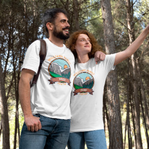 Camiseta Montaña de viaje por carretera de Reunión de Famil