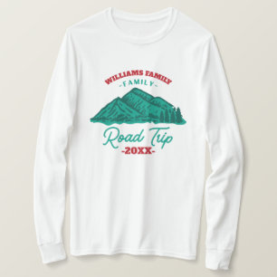 Camiseta Montaña de viaje por carretera de Reunión de Famil
