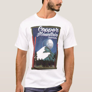 Camiseta Montaña del cobre del poster del viaje de Colorad