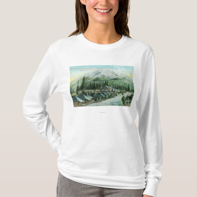 Camiseta Montaña del ferrocarril pacífico meridional (Anverso)
