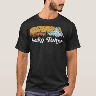 Camiseta Montaña del lago Tahoe California Retro Outdoor