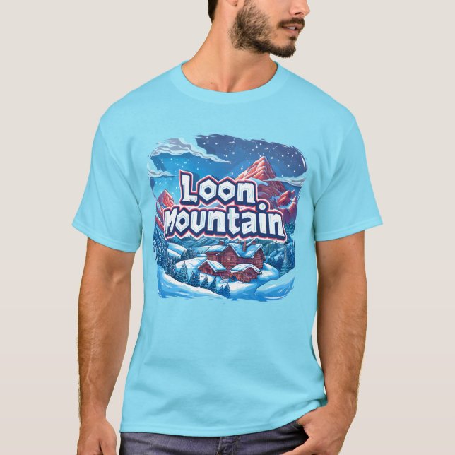 Camiseta Montaña del Loon: tu ropa y arco de invierno (Anverso)