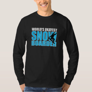 Camiseta Montaña deportiva de invierno más Okayest Snowboar