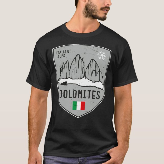 Camiseta Montaña Dolomitas Emblem Italia   (Anverso)