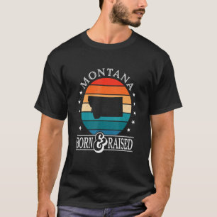 Camiseta Montana Ee. Uu. Nació y levantó el orgullo del est