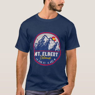 Camiseta Montaña Elbert Colorado 14ers Souvenirs Retro Suns