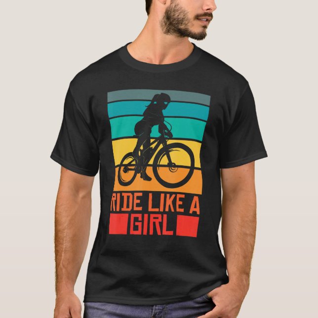 Camiseta Montaña En Bicicleta Como Un Bi De Montaña Mtb Chi (Anverso)