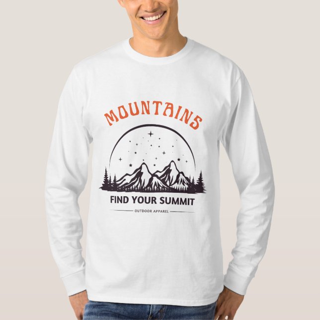 Camiseta montaña encuentra tu cima (Anverso)