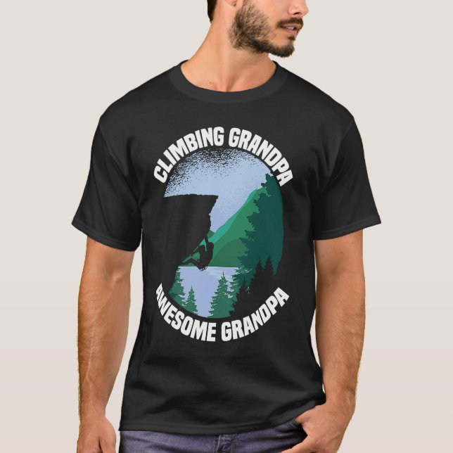 Camiseta Montaña escalada rock abuelo Climber G (Anverso)