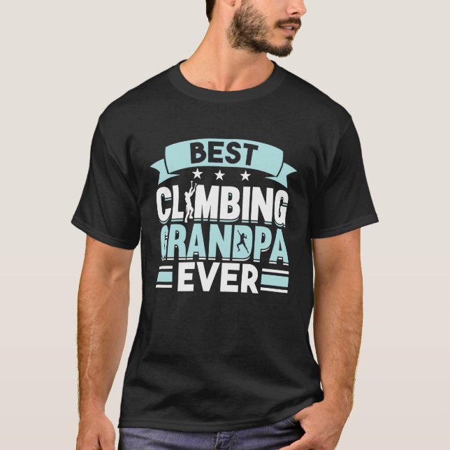 Camiseta Montaña escalada rock abuelo Climber G (Anverso)