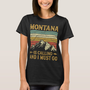 Camiseta Montana Está Llamando Y Debo Ir