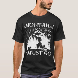 Camiseta Montana Está Llamando Y Debo Ir