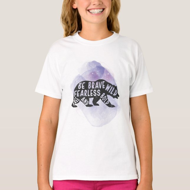 Camiseta Montaña Forest Bear Lover Silhouette (Anverso)