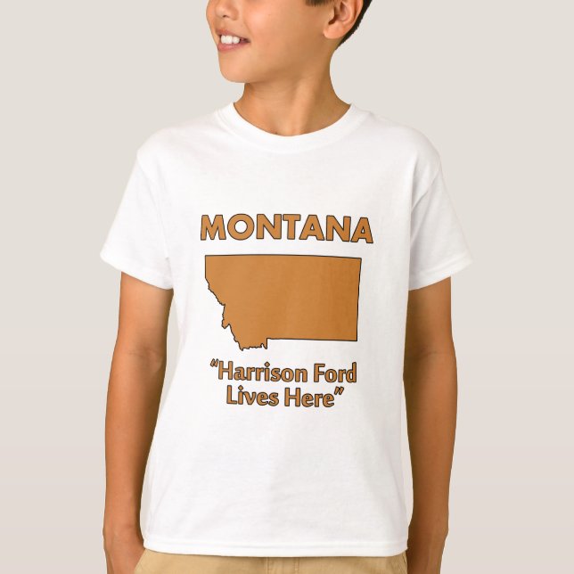 Camiseta Montana - Harrison Ford Vive Aquí (Anverso)