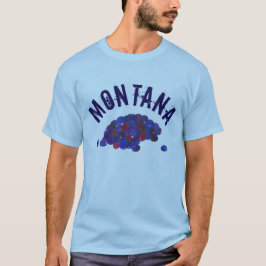 Camiseta Montana Huckleberries Blue Huckleberry Fruit Berry