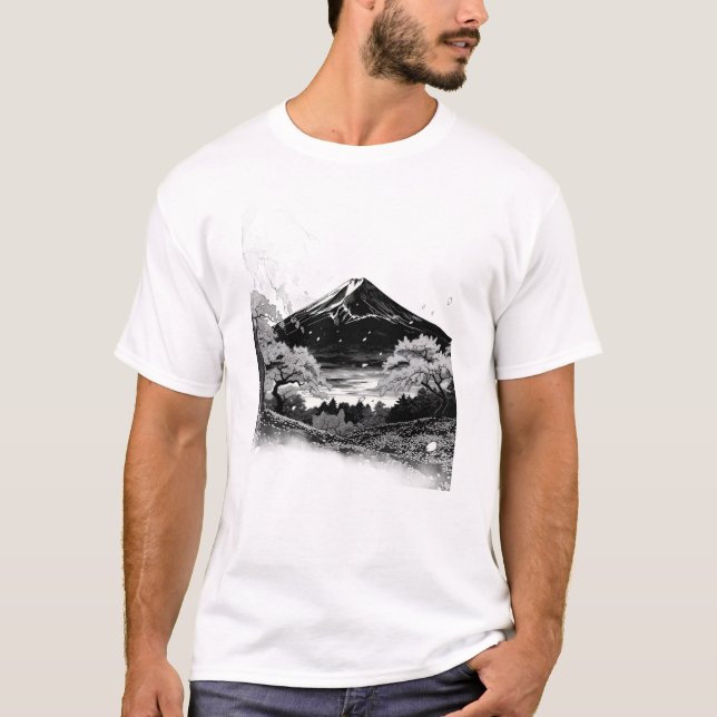 Camiseta montaña japonesa (Anverso)