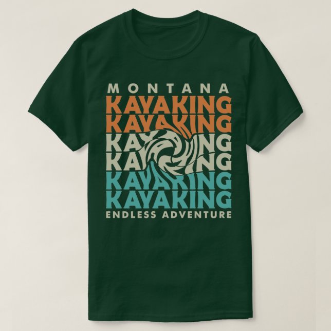 Camiseta montana kayak adventure1 (Diseño del anverso)