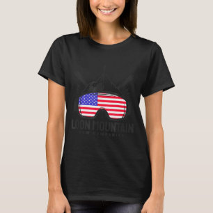 Camiseta montaña loon new hampshire usa esquí esquí retro