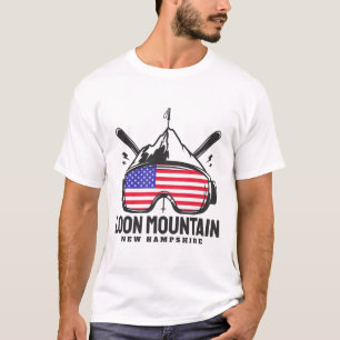 Camiseta Montaña Loon New Hampshire Usa Esquí Esquí Retro