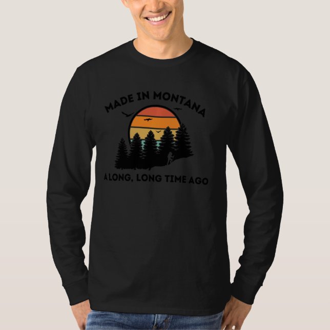 Camiseta Montana Lover Nació En Montana Hace Mucho Tiempo (Anverso)