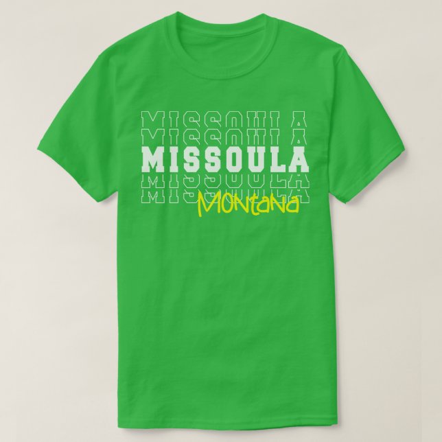 Camiseta Montana Missoula MT (Diseño del anverso)