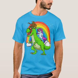 Camiseta Montaña monaguana montada en dinosaurio T Rex Rai