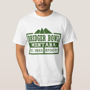 CAMISETA MONTAÑA MONTANA DEL CUENCO DE BRIDGER