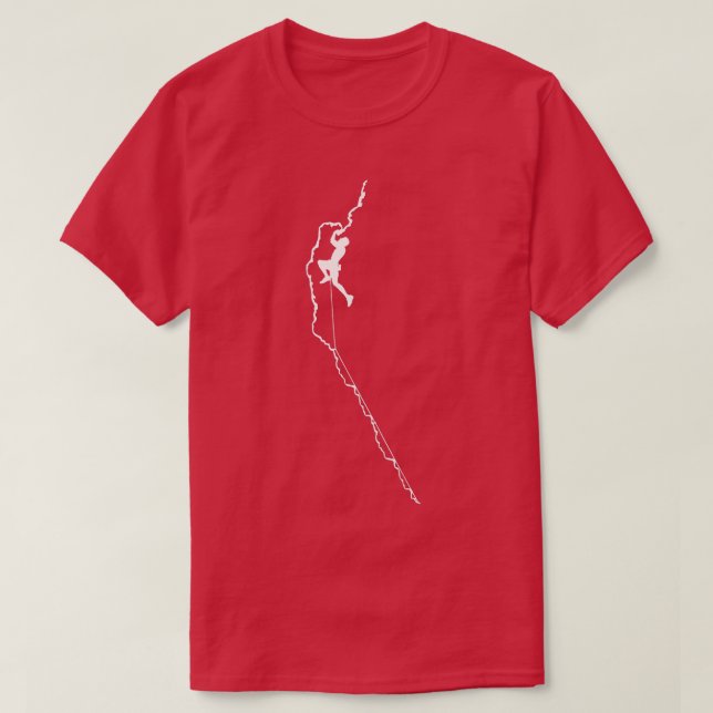 Camiseta Montaña montañosa de escalada Bouldering Tee Gif (Diseño del anverso)