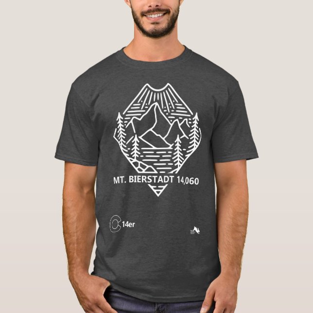 Camiseta Montaña Monte Bierstadt en Colorado 14er (Anverso)