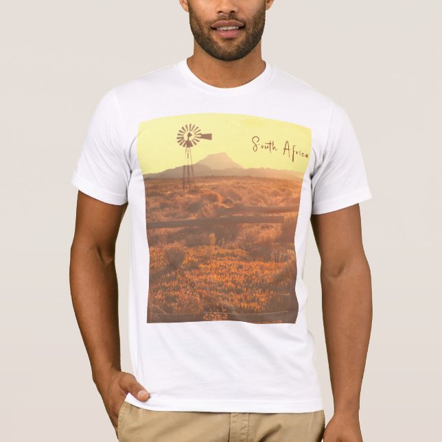 Camiseta Montaña natural Sudáfrica ZA Bomba eólica (Anverso)